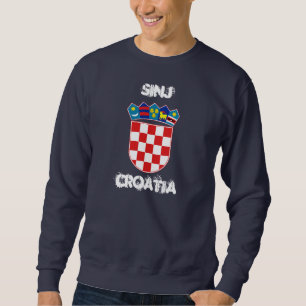 Sinj, Kroatien mit Wappen Sweatshirt