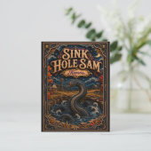 Sink Hole Sam Kansas Popcut Legenden Postkarte (Stehend Vorderseite)