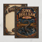 Sink Hole Sam Kansas Popcut Legenden Postkarte (Vorne/Hinten)