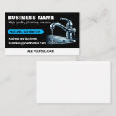 Sink ist ein kaputter Klempnerservice Visitenkarte (Vorne/Hinten)