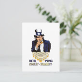 Sink it Drink it Abe Lincoln Postkarte (Stehend Vorderseite)