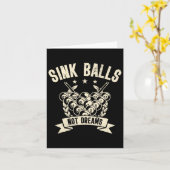 Sink Not Dreams Billard Billard Player Karte (Gelbe Blume)