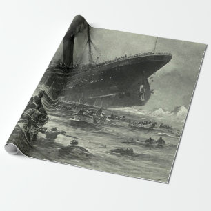 Sinken der RMS Titanic Geschenkpapier