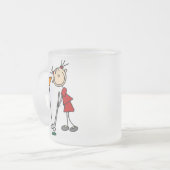 Sinken des Schlags von der grünen Tasche Mattglastasse (Vorderseite Links)