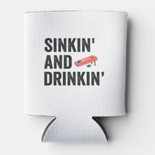 Sinken und Trinken Lustiger Cornhole Lustiges Gesc Dosenkühler