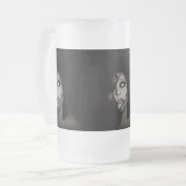 Sinkende Engel fallen Mattglas Bierglas (Vorderseite Links)
