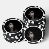 Sinkende Engel fallen Pokerchips (Stapel)
