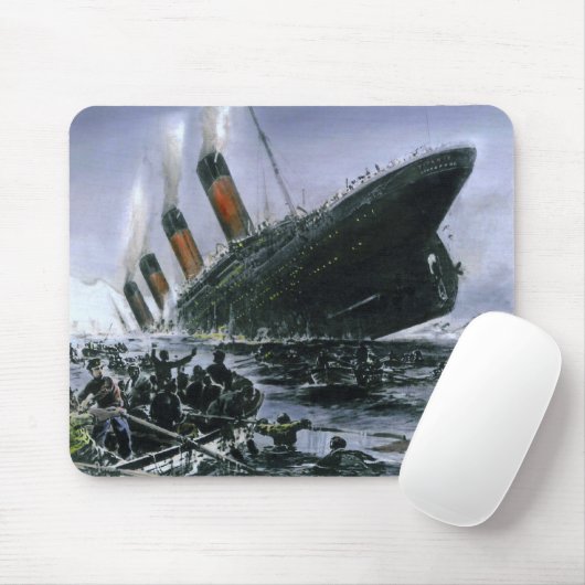 Sinkender Effektivwert titanisch Mousepad (Mit Mouse)