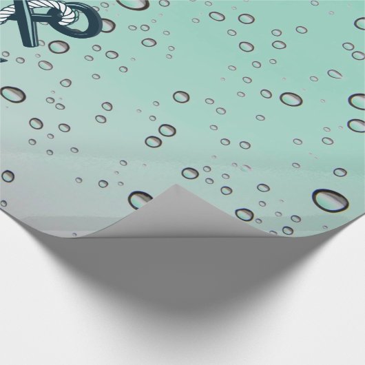 Sinkender Seeanker Geschenkpapier (Ecke)