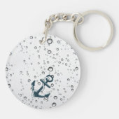 Sinkender Seeanker personalisiert Schlüsselanhänger (Rückseite)