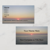 Sinkender Sun Visitenkarte (Vorne/Hinten)