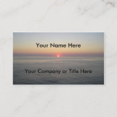 Sinkender Sun Visitenkarte (Rückseite)