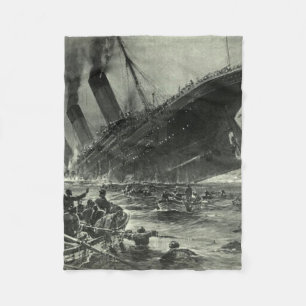 Sinkendes RMS Titanic Fleecedecke