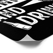 Sinkin' and Drinkin' - Funny Sinking and Drinks Poster (Ecke)