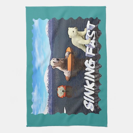 Sinking Fast Geschirrtuch (Vertikal)