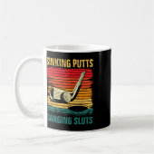 Sinking Putts Banging Sluts Golf Player Coach Vint Kaffeetasse (Links)