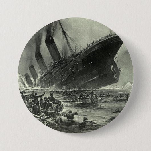 Sinking RMS Titanic Button (Vorderseite)