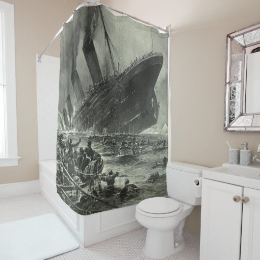 Sinking RMS Titanic Duschvorhang (Beispiel)