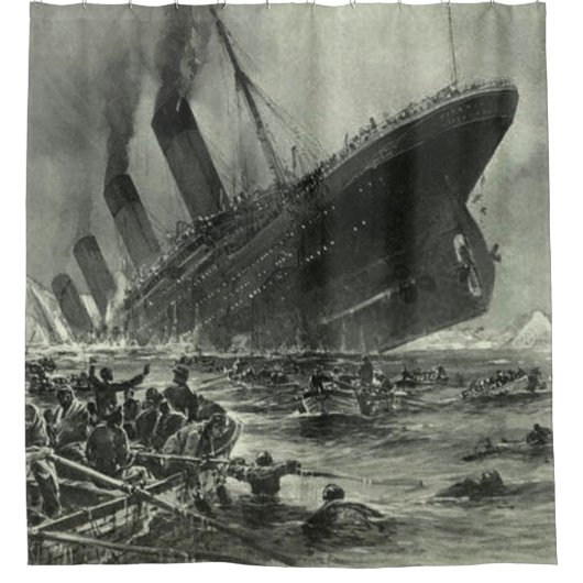 Sinking RMS Titanic Duschvorhang (Vorderseite)
