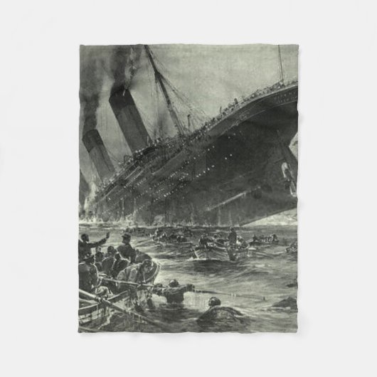Sinking RMS Titanic Fleecedecke (Vorderseite)