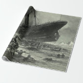 Sinking RMS Titanic Geschenkpapier (Ungerollt)