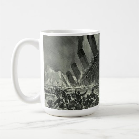 Sinking RMS Titanic Kaffeetasse (Links)