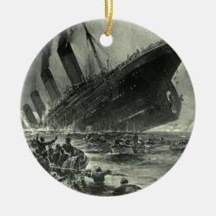 Sinking RMS Titanic Keramik Ornament