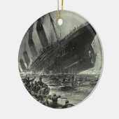 Sinking RMS Titanic Keramik Ornament (Links)