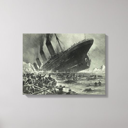 Sinking RMS Titanic Leinwanddruck (Vorderseite)