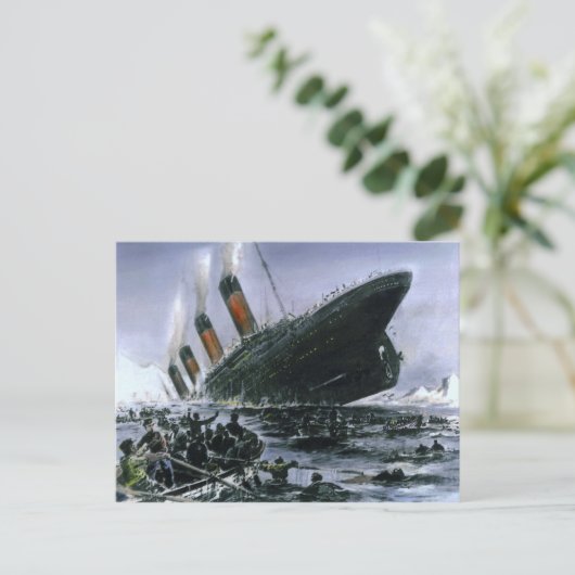 Sinking RMS Titanic Postkarte (Stehend Vorderseite)
