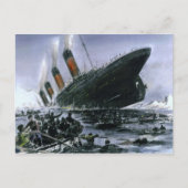 Sinking RMS Titanic Postkarte (Vorderseite)