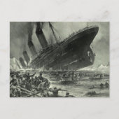 Sinking RMS Titanic Postkarte (Vorderseite)
