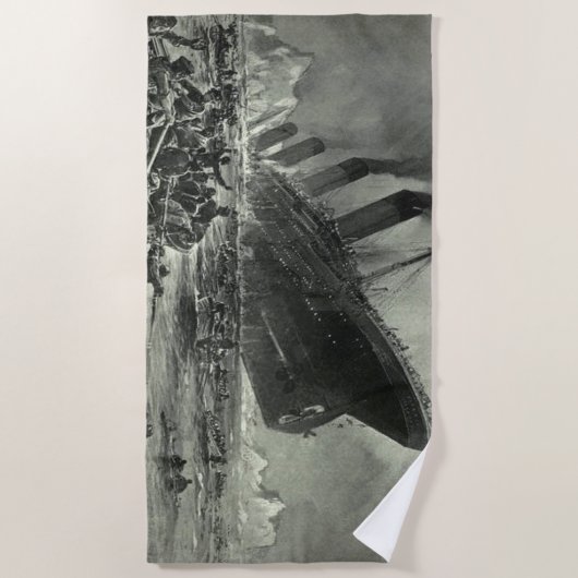 Sinking RMS Titanic Strandtuch (Vorderseite)
