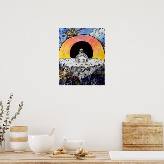 Sinking Woman Poster (Küche)