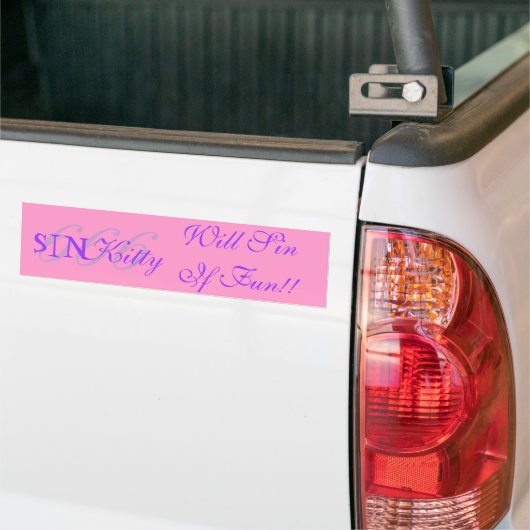 SINKitty, wird Sin If Fun!! Autoaufkleber (Auf Lkw)