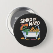 Sinko de Mayo Cinco De Mayo Cactus Funny Button (Vorne & Hinten)