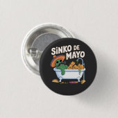 Sinko de Mayo Cinco De Mayo Cactus Funny Button (Vorne & Hinten)