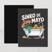 Sinko de Mayo Cinco De Mayo Cactus Funny Dankeskarte (Vorne/Hinten)
