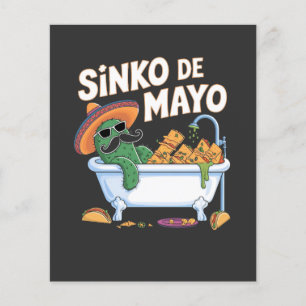 Sinko de Mayo Cinco De Mayo Cactus Funny Flyer