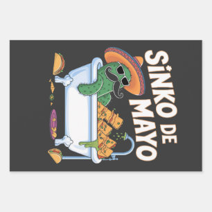 Sinko de Mayo Cinco De Mayo Cactus Funny Geschenkpapier Set