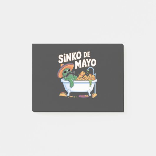 Sinko de Mayo Cinco De Mayo Cactus Funny Post-it Klebezettel (Vorderseite)