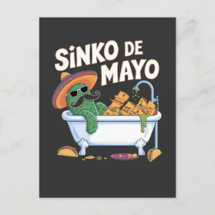 Sinko de Mayo Cinco De Mayo Cactus Funny Postkarte