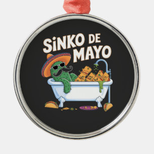 Sinko de Mayo Cinco De Mayo Kaktus Lustig Ornament Aus Metall
