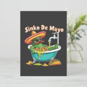 Sinko de Mayo"Funny Cinco de Mayo Cactus Ankündigung (Stehend Vorderseite)