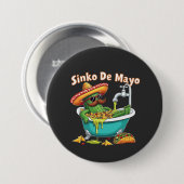 Sinko de Mayo"Funny Cinco de Mayo Cactus Button (Vorne & Hinten)