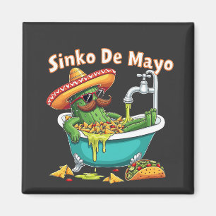 Sinko de Mayo"Funny Cinco de Mayo Cactus Magnet