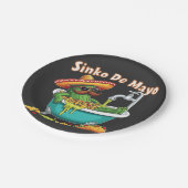 Sinko de Mayo"Funny Cinco de Mayo Cactus Pappteller (Schrägansicht)