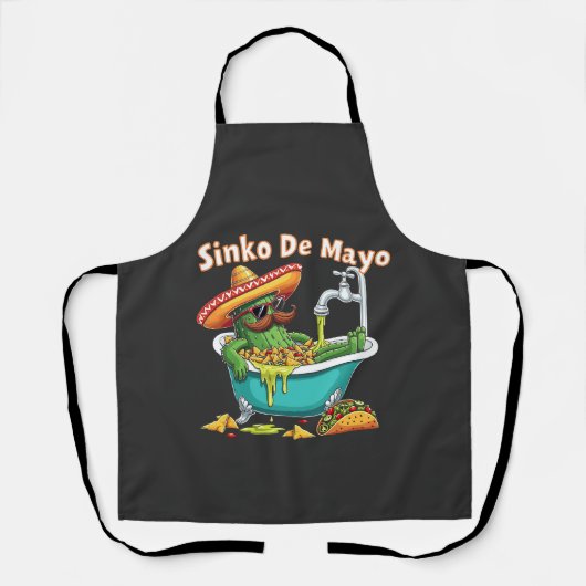 Sinko de Mayo"Funny Cinco de Mayo Cactus Schürze (Vorderseite)