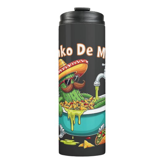 Sinko de Mayo"Funny Cinco de Mayo Cactus Thermosbecher (Vorderseite)