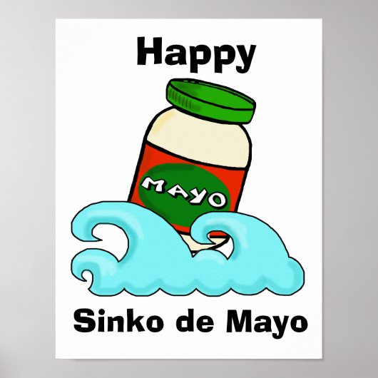 Sinko de Mayo Funny Cinco de Mayo Poster (Vorne)